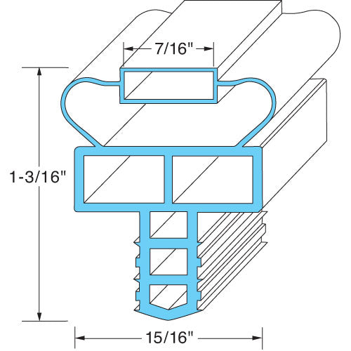 INGSK1020 Randell - Durable Door Gasket Replacement alternate view 1 INGSK1020 Randell - Durable Door Gasket Replacement alternate view 1